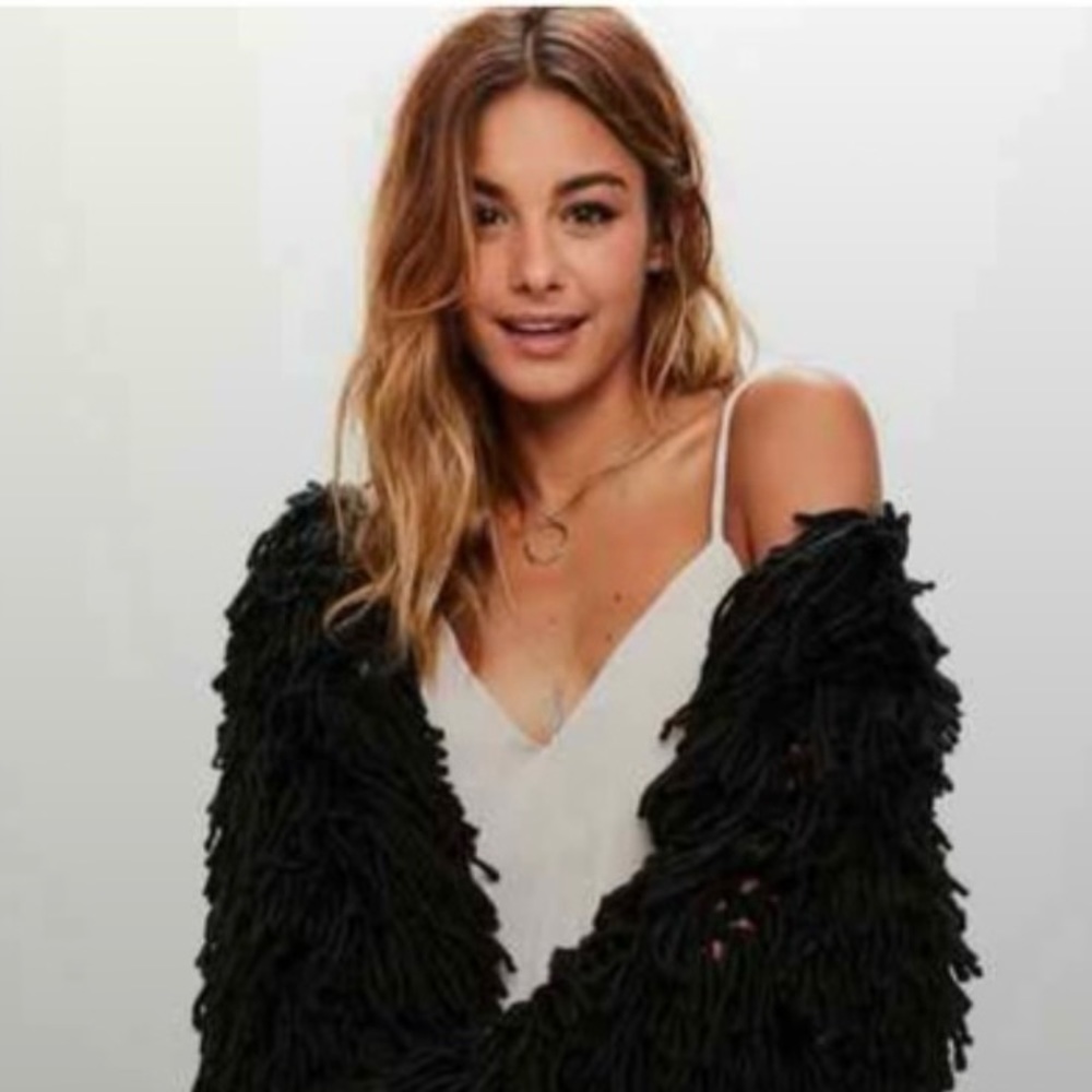 Pretty Little Thing Black Shady Knit Cardigan
